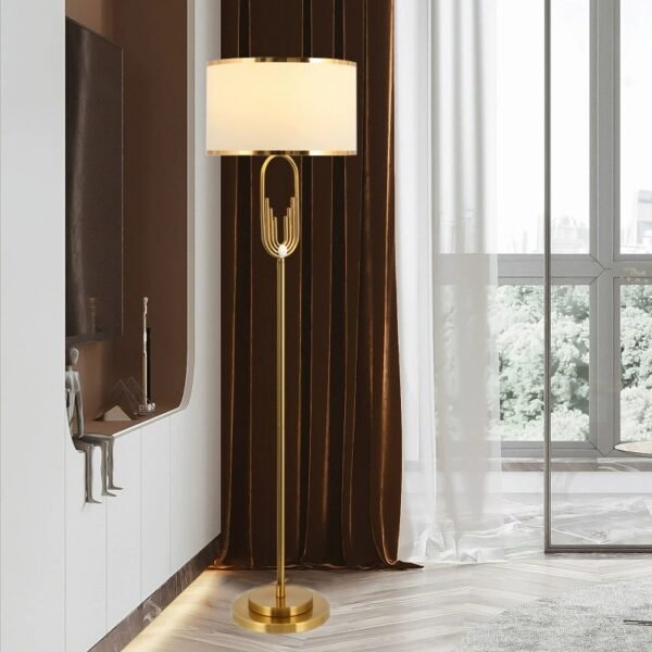 Luxe Metal Floor Lamp - Image 3